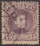Spain 1901 Alfonso XIII 15 CTS Purple Brown Edifil 245. 245 us. Subida por susofe